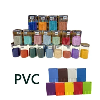 Masterbatch tal-Kulur Artab u iebes tal-PVC Għal Materjal tal-PVC iebes u PVC artab